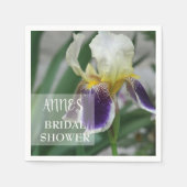 Iris Flower Vrijgezellenfeest papieren servetten (Voorkant)