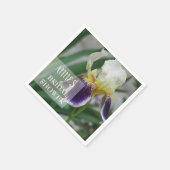 Iris Flower Vrijgezellenfeest papieren servetten (Hoek)