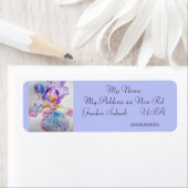 Iris Flower Waterverf Return Address Labels (Insitu)