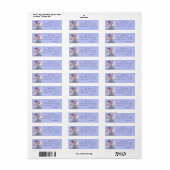 Iris Flower Waterverf Return Address Labels (Full Sheet)