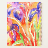 Iris Flower Waterverf schilderij Planner (Achterkant)