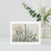 Iris Flowers and Grasshopper, c.1830-31 Briefkaart (Staand voorkant)