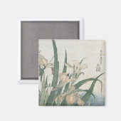 Iris Flowers and Grasshopper, c.1830-31 Magneet (Voorkant / Achterkant)