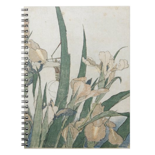 Iris Flowers and Grasshopper, c.1830-31 Notitieboek (Voorkant)