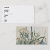 Iris Flowers and Grasshopper, c.1830-31 Visitekaartje (Voorkant / Achterkant)