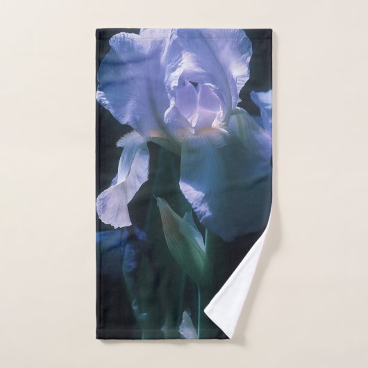 Iris Flowers at Twilight Beach Towel Handdoek (Handdoek)