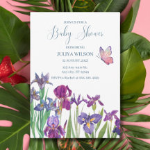 Iris Flowers Baby shower