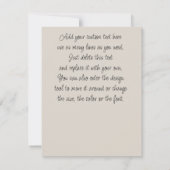  Iris Flowers Botanische Waterverf Notitiekaartje (Achterkant)