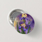 Iris Flowers Button Mooie Irissen (Voorkant /achterkant)