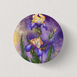 Iris Flowers Button Mooie Irissen