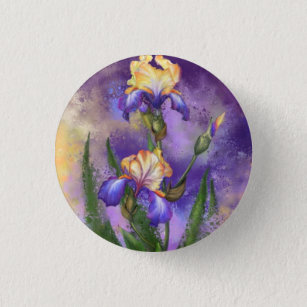 Iris Flowers Button Mooie Irissen