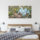 Iris Flowers Canvas Afdruk (Insitu (Slaapkamer))