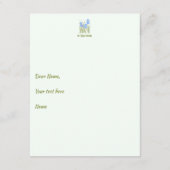 Iris Flowers Flat Kaart (Achterkant)