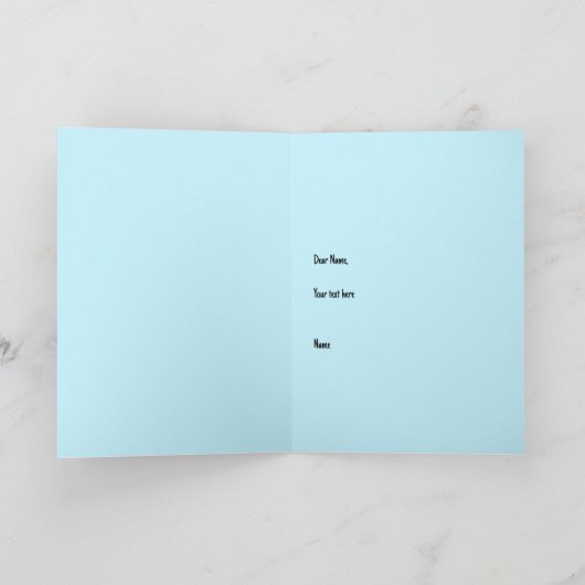 Iris Flowers Folded Wenskaart Kaart (Binnen)