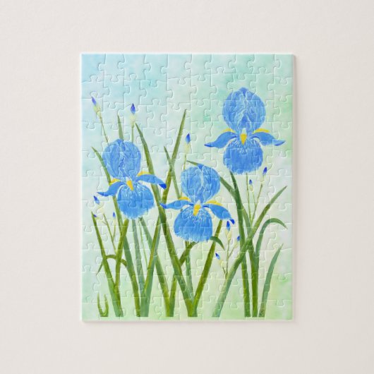 Iris Flowers Jigzaag Puzzle Legpuzzel (Verticaal)
