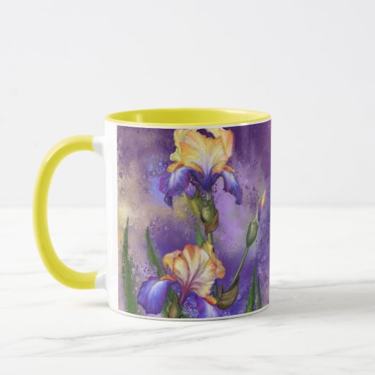 Iris Flowers Koffie Mok (Links)