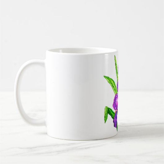 Iris Flowers Koffie Mok Irissen (Links)