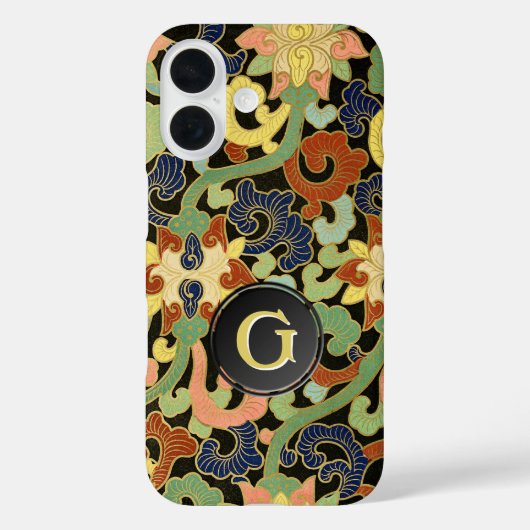 Iris Flowers Monogram Case-Mate iPhone Case (Achterkant)