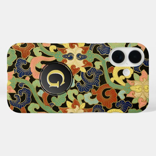 Iris Flowers Monogram Case-Mate iPhone Case (Achterkant (horizontaal))