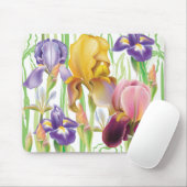 Iris Flowers Muismat (Met muis)