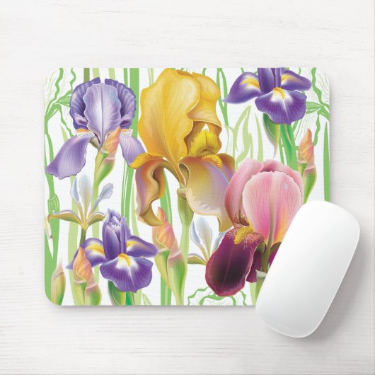 Iris Flowers Muismat (Met muis)