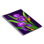 Iris Flowers Notitieboek - Aangepaste kleuren - Te (Rechterzijde)