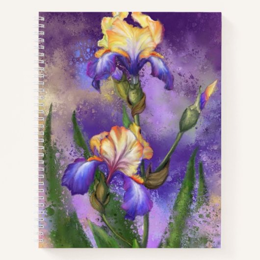 Iris Flowers Notitieboek Iopen (Voorkant)