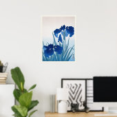 Iris Flowers Ohara Koson  Japans Print (Thuiskantoor)