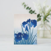 Iris Flowers Painting by Ohara Koson Briefkaart (Staand voorkant)