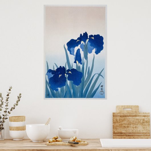 Iris Flowers van Ohara Koson (1925-1936) Poster (Keuken)