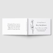 Iris Funeral Guest Book – In Loving Memory Gastenboek (Volledig)