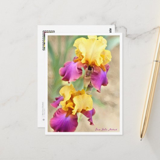 Iris Gala Madrid Briefkaart (Voorkant / Achterkant in situ)