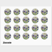 Iris Garden 2 Ronde Sticker (Vel)