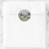 Iris Garden 2 Ronde Sticker (Tas)