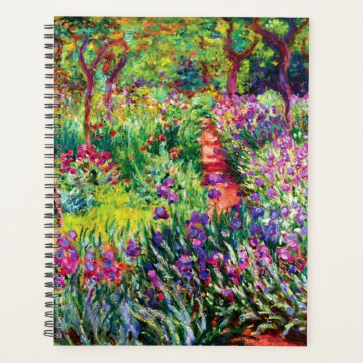 Iris Garden at Giverny by Claude Monet Planner (Voorkant)