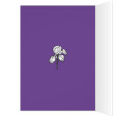 Iris Garden Birthday Kaart (Binnen (Links))