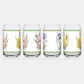Iris Garden Botanical Art Assortiment kan glazen s (Rechts)