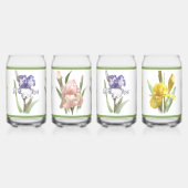 Iris Garden Botanical Art Assortiment kan glazen s (Links)