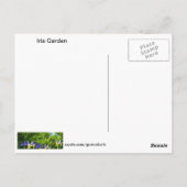 Iris Garden Briefkaart (Achterkant)