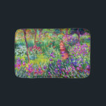 Iris Garden Claude Monet Fine Art Badmat<br><div class="desc">De Iris Garden in Giverny werd in 1900 geschilderd door de Franse schilder van het impressionisme,  Claude Monet,  die zijn irisbloementuin in Giverny (Frankrijk) liet zien.</div>