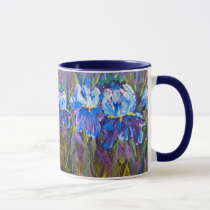 "Iris Garden Flowers" Floral Mok