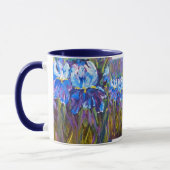 "Iris Garden Flowers" Floral Mok (Links)