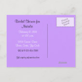 Iris Garden Impressionisme Bridal Briefkaart (Achterkant)