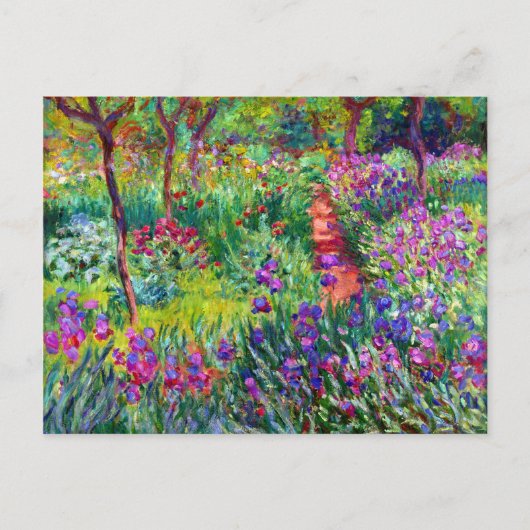 Iris Garden Impressionisme Bridal Briefkaart (Voorkant)