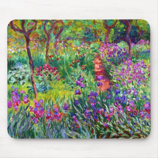 Iris Garden in Giverny Mousepad Muismat (Voorkant)
