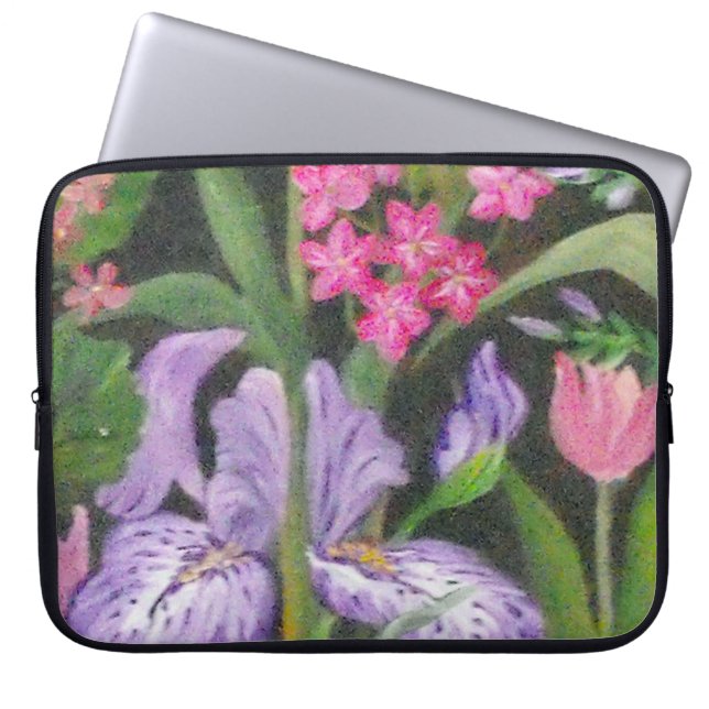 Iris Garden Lap Top Sleeve (Voorkant)