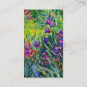 Iris Garden Monet Fine Art Visitekaartje (Achterkant)