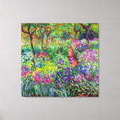 Iris Garden op Giverny Canvas Afdruk (Voorkant)