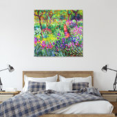 Iris Garden op Giverny Canvas Afdruk (Insitu (Slaapkamer))