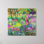 Iris Garden op Giverny Canvas Afdruk (Voorkant)
